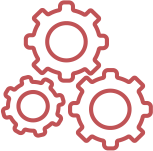 coworking-red icona rossa di coworking