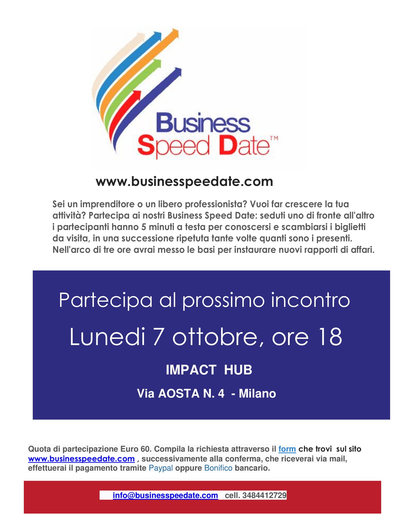 business speed date incontro