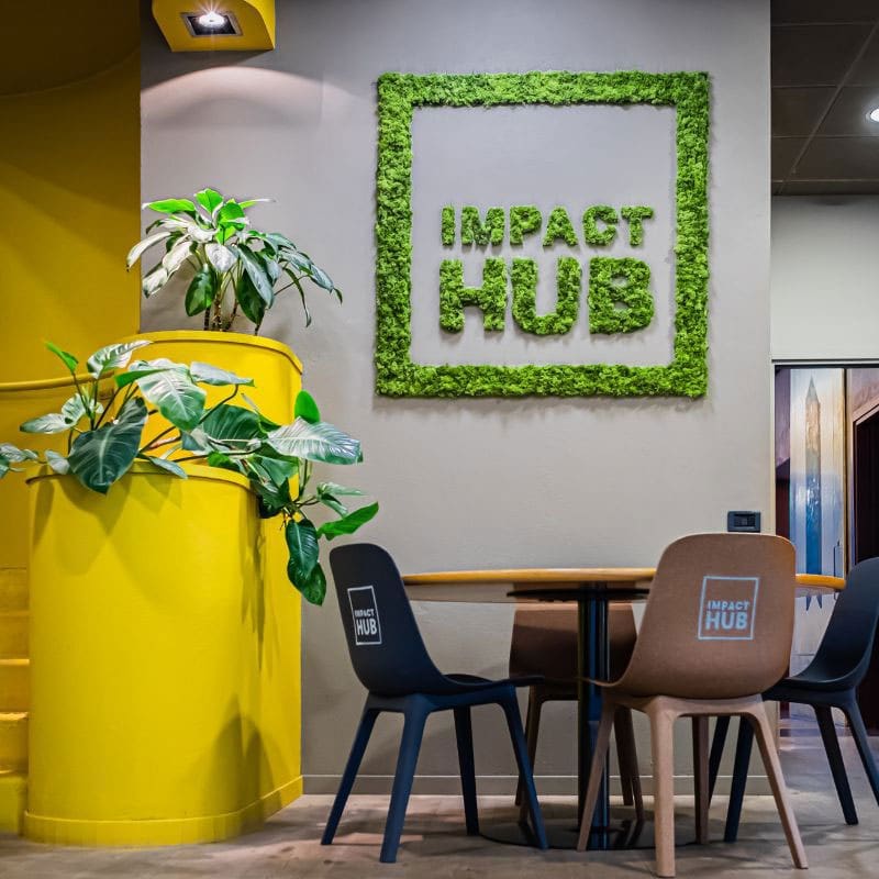 Foto dello spazio coworking di Impact hub Milano